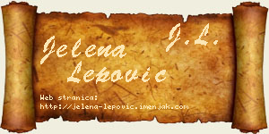 Jelena Lepović vizit kartica
